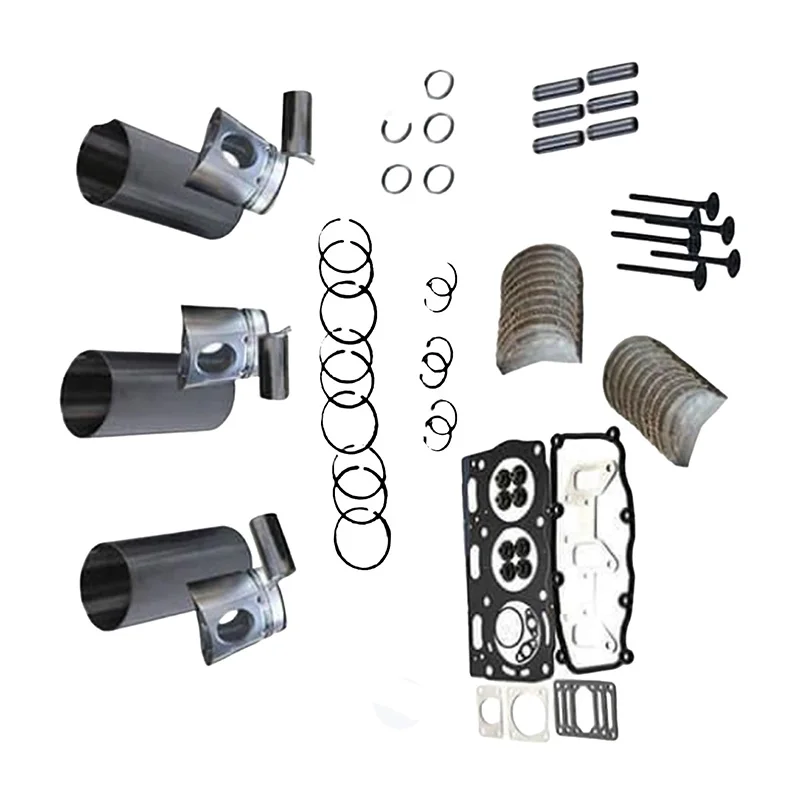 L3E Engine Overhaul Rebuild Kit Compatible with Mitsubishi Pel-Job Excavator EB14.4 EB150 EB12.4 Compatible with Volvo EC15