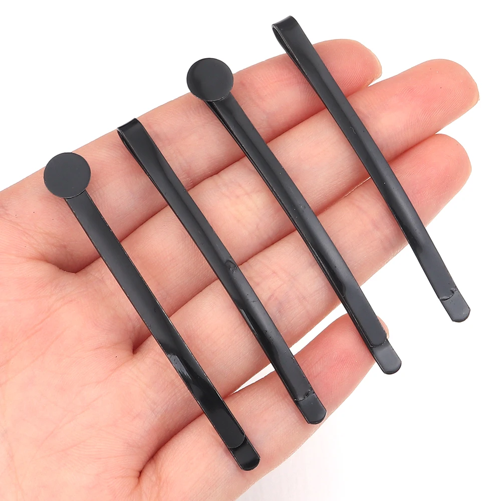 20 قطعة مقاطع الشعر دبوس الشعر بسيط أسود غير مرئي دبوس الشعر المعدني لأدوات تصفيف الشعر DIY بها بنفسك الفتيات العروس أغطية الرأس إكسسوارات الشعر