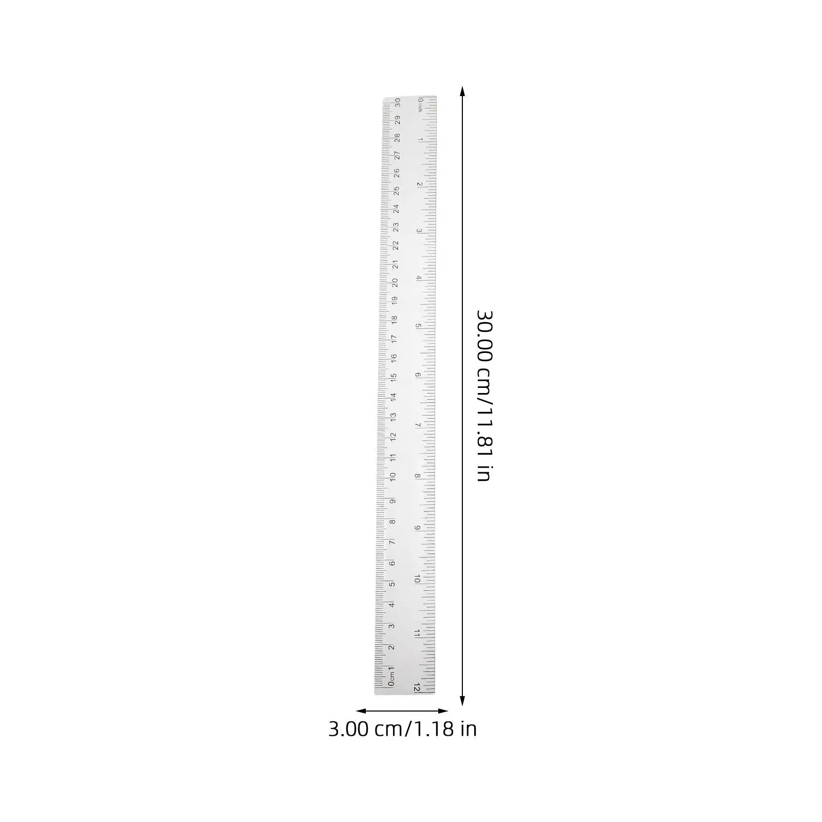 2Sets Geometry Ruler Set Professional Drafting Ruler Measuring Tool for Students Architects Engineers Artists School Office