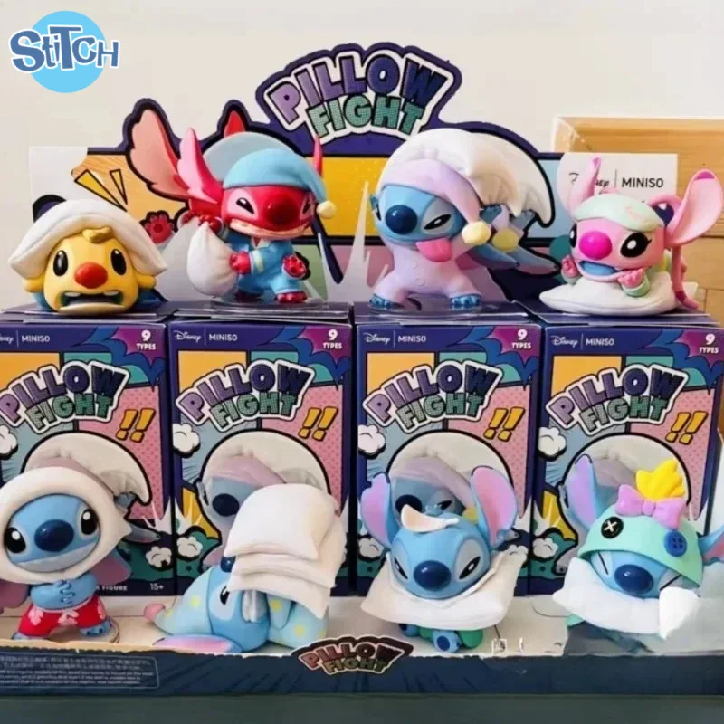ディズニーステッチニードルピローバトルシリーズコレクタブルブラインドボックスアクションフィギュア装飾オーナメントぬいぐるみニードルドールデスクトップギフト