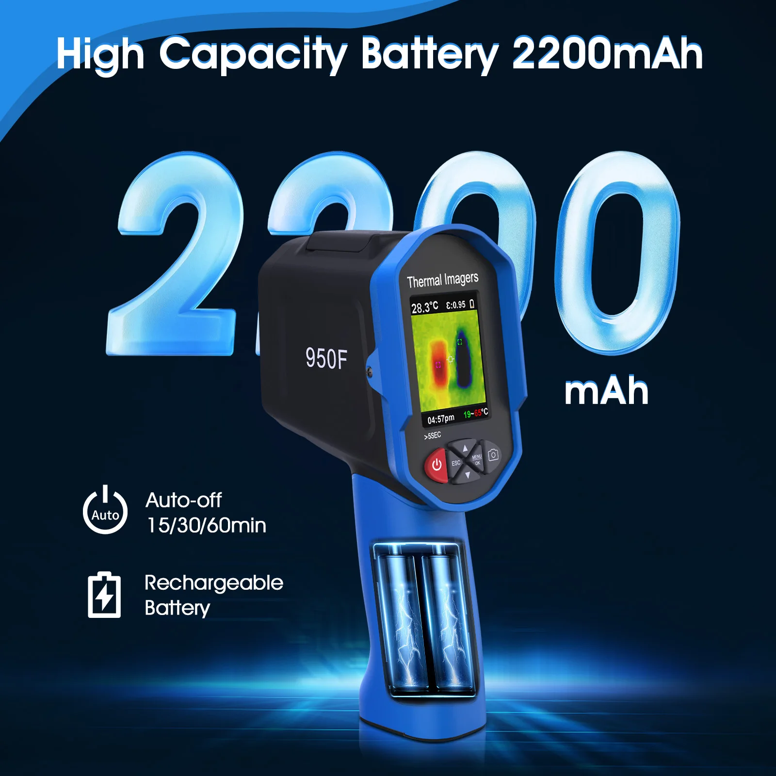 32x32 IR القرار التصوير الحراري بالأشعة تحت الحمراء مع 1024 بكسل 300000 بكسل كاميرا الضوء المرئي 2.4 'رؤية كاملة عالية الدقة #5