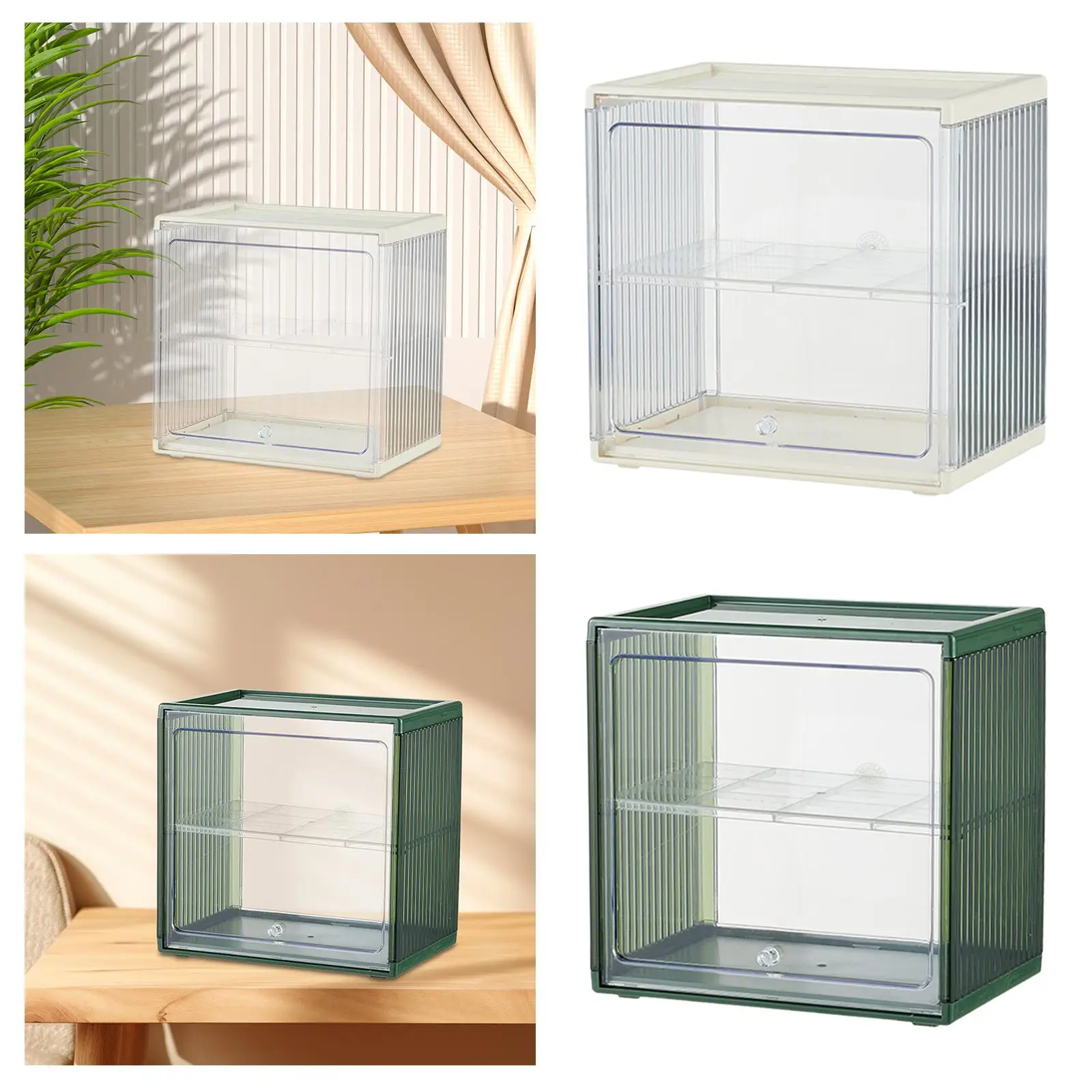 Cup Storage Shelf Acrylic Storage Box Kitchen Organizer Desktop Cup Display Rack for Breakroom Bathroom Hotel Cafe Coffee Mug