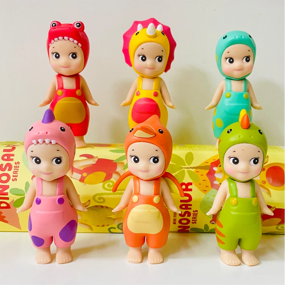 Sonny Angel Blind Box Dinosaur Hippers Series Anime Figures Ornaments Seoul Strawberry Dolls Fans Children Christmas Gifts