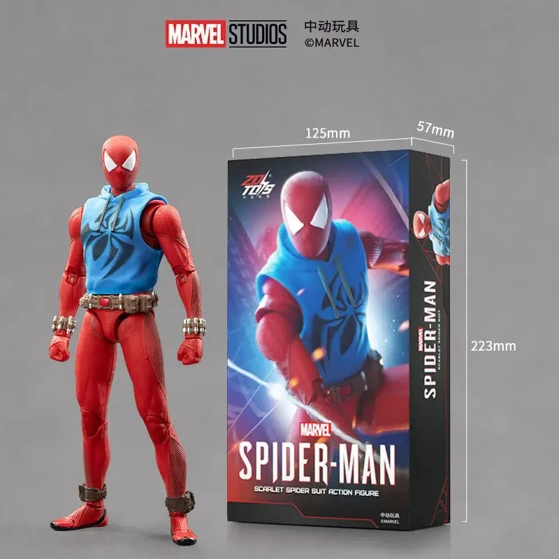 zd-marvel-scarlet-spider-man-articulated-action-figure-with-multiple-accessories-model-exquisite-home-ornaments-collectible-gift