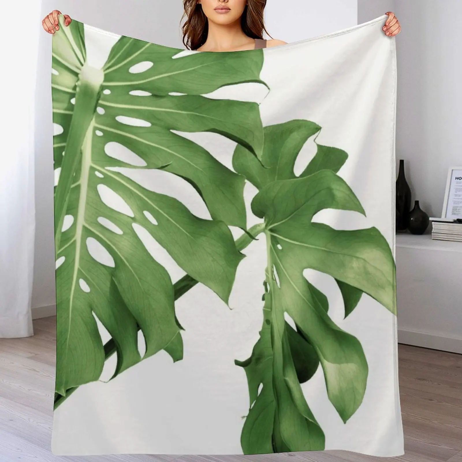 

Monstera Beauty #1 #tropical #wall #art Throw Blanket Stuffeds christmas decoration Thins Luxury Blankets