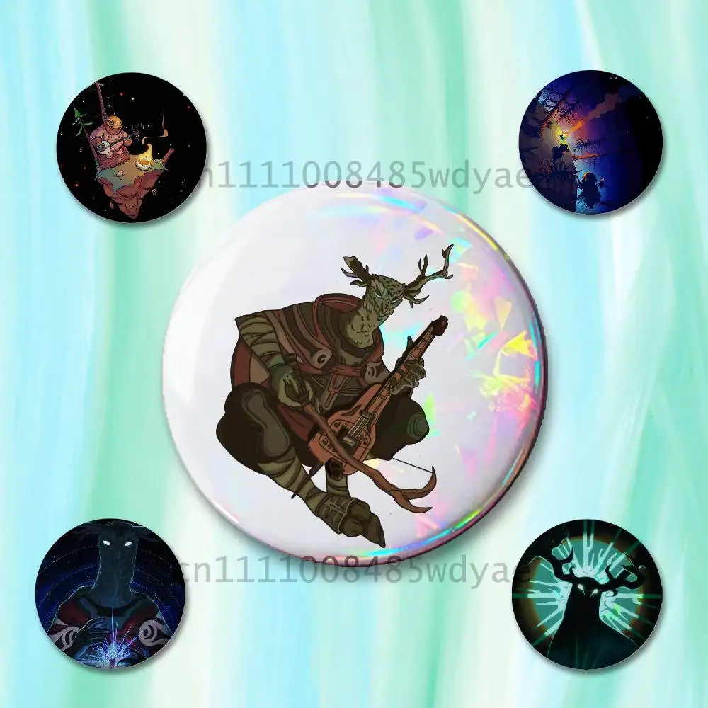 

Outer Wilds Game Badges 25 32 44 58 75 mm Round Cosplay Pin Fans Collect Friends Gifts Brooch Souvenir Custom