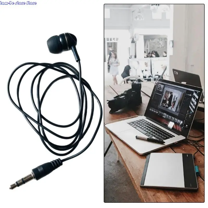 D0UA 3.5mm Single Side In Ear Earphone Earbud Headsets for Mobile Phone Tablets PC