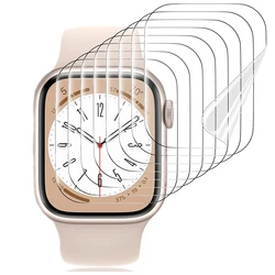 Folia ochronna na ekran do Apple Watch 9 8 7 6 SE 5 Ultra miękka folia hydrożelowa do serii IWatch 45MM 41MM 40MM 38MM 42MM 44MM 49MM