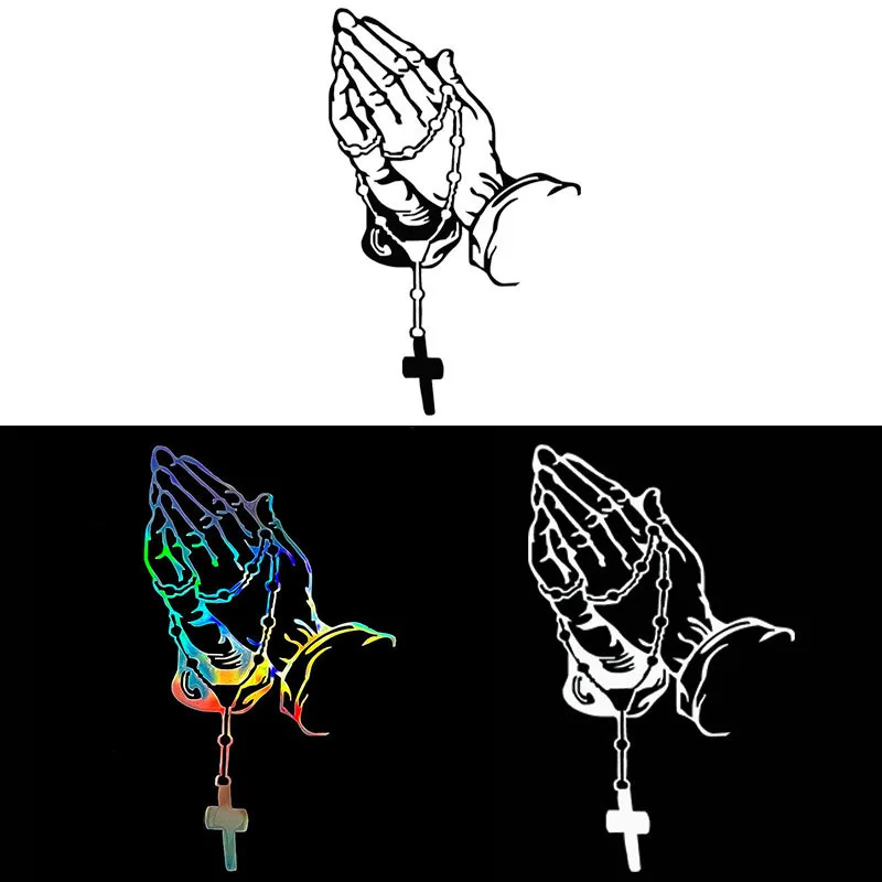 

Buddha Hand Beads Gesture Sticker Waterproof Decal for Motorcycle Car Bike Glass Doors and Windows