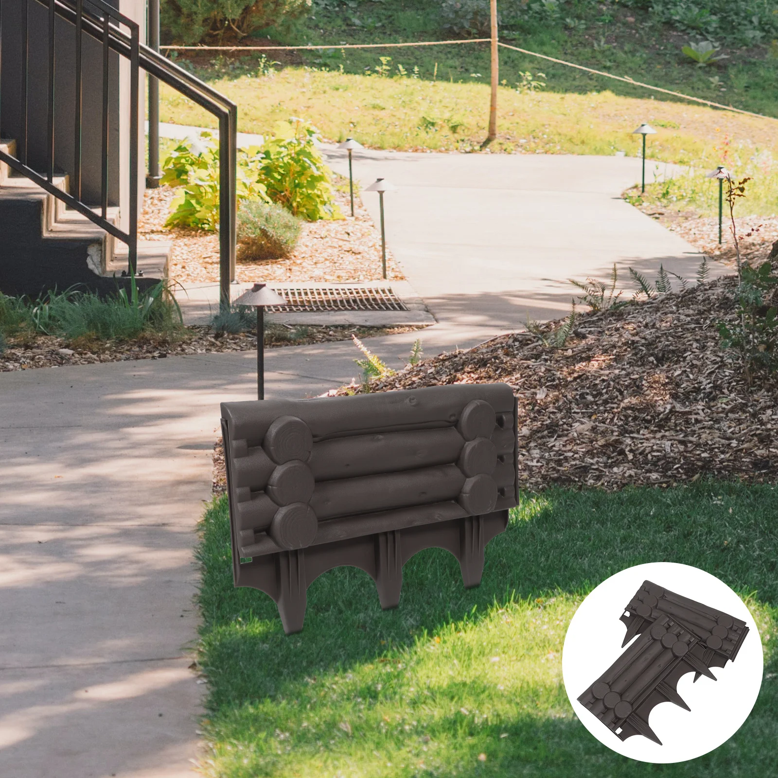 

2Pcs Outdoor Fence - Plastic Garden Edging for Flower Beds Vegetable Patches Landscape Path Panels Yard Decorative Border Animal