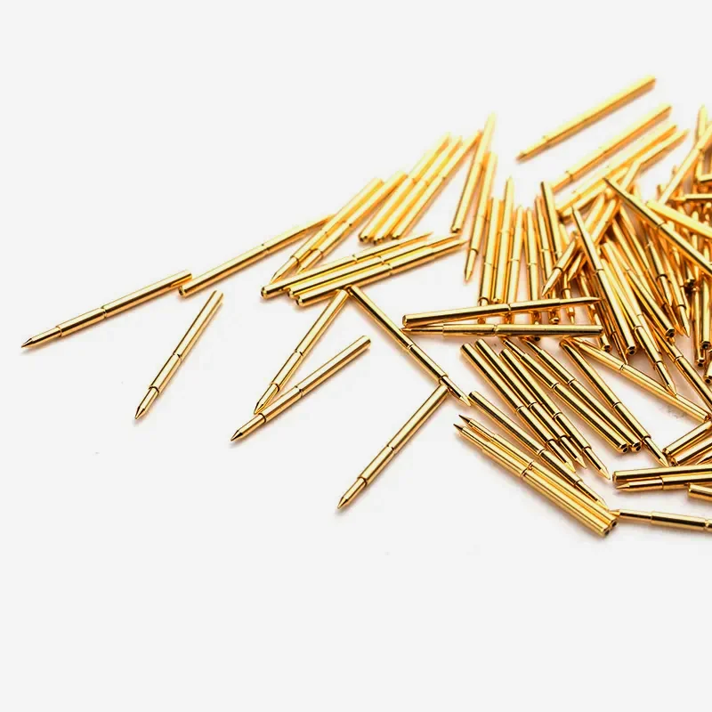 20/100PCS PA75-B1 Spring Test Probe Test Pin Pogo Pin P75-B1 P75-B PCB Test Tool 0.66/1.02/16.3mm Gold Needle Sharp Tip 40g