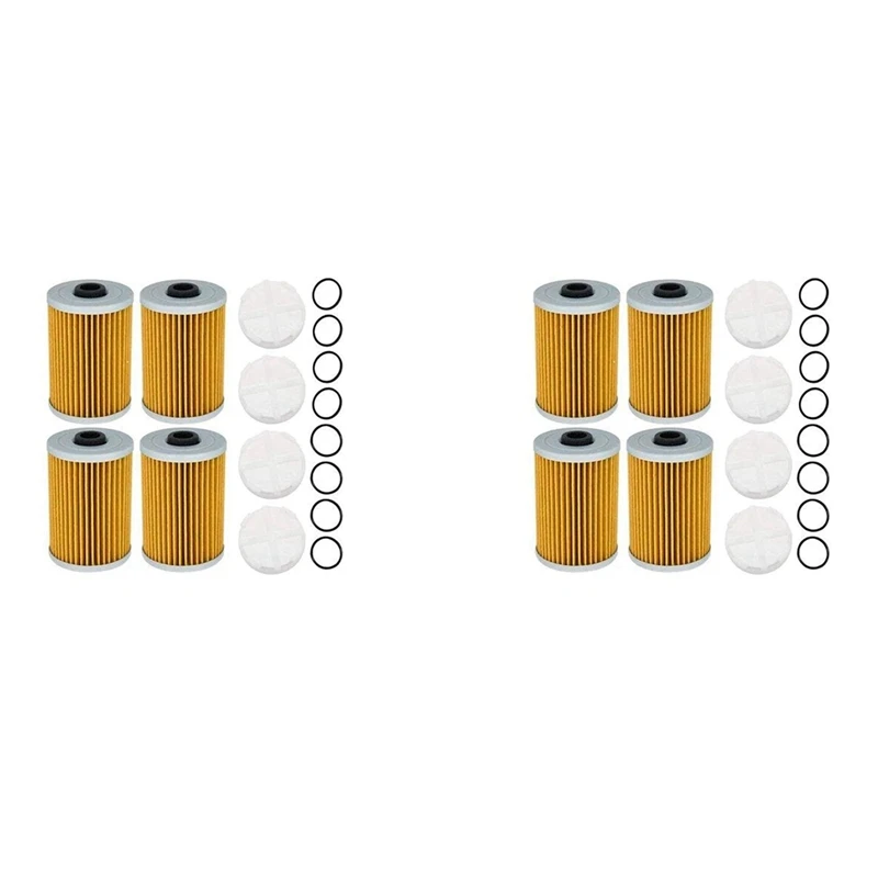 8Pcs Fuel Filter Kit For Mercury Marine Quicksilver Gen 35-8M0093688, 35-866171A01, 35-892665, 18-7977