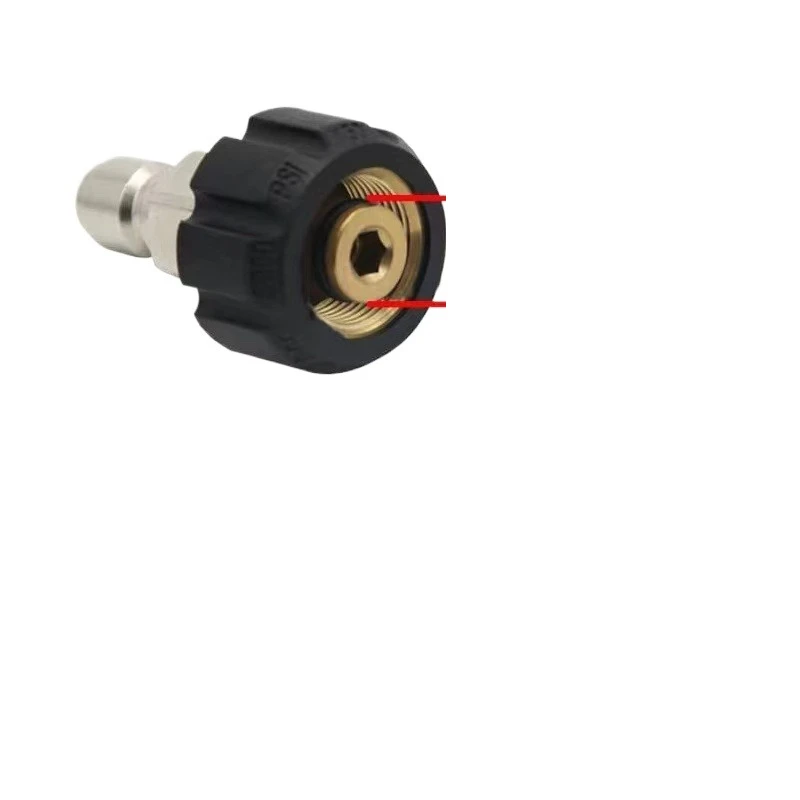 For Pure Copper Core Car Wash Water Gun for Cleaner 1/4 Live Connection Quick Plug M22 Long Gun Nozzle Water Pipe Set