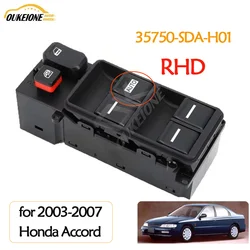 35750-SDA-H01 Right Hand Driver Side Electric Power Window Control Switch Button for 2003 2004 2005 2006 2007 Honda Accord
