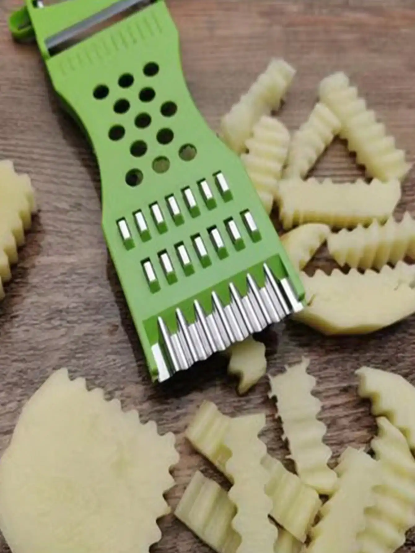 1pc Multifunctional Kitchen Vegetable Cutter: Carrot Slicer, Cucumber Slicer, Cheese Grater, Peeler And More