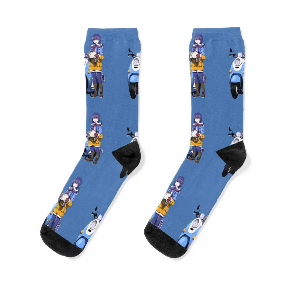 

Yuru Camp - Rin Shima Socks funny gift valentine gift ideas Toe sports hip hop Socks Girl Men's