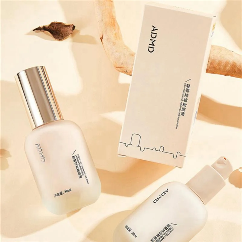 ADMD-Fond de teint anti-brouillard léger, pré-maquillage, correcteur de lumière, peau brillante, document naturel, sans carte, poudre A