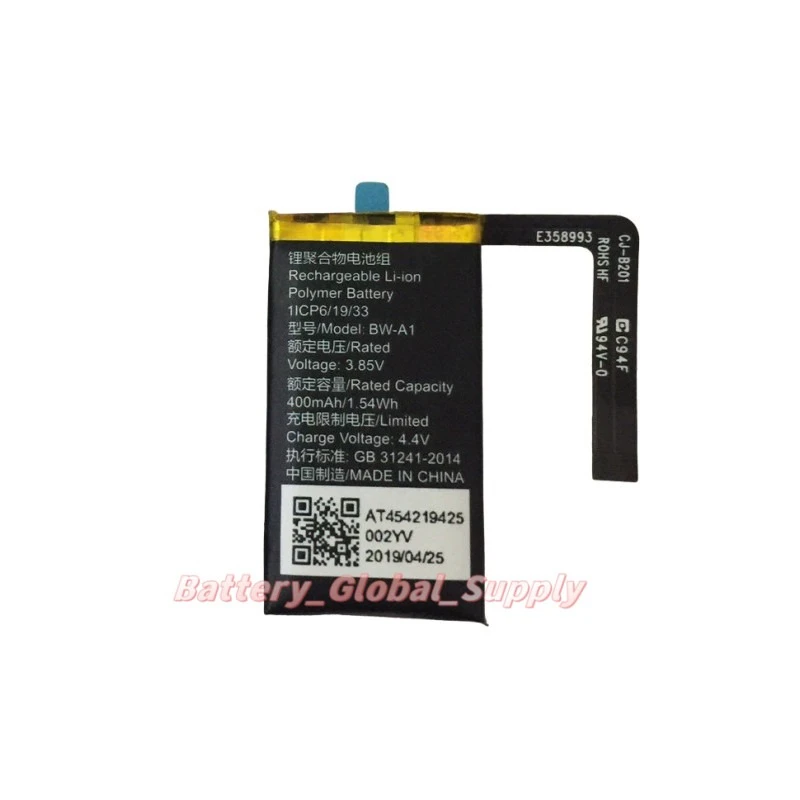 

Аккумулятор BW-A1 400 мАч 3,85 В 1,54 Втч, высокое качество, надежность, быстрая доставка, 1 шт., совершенно новый.