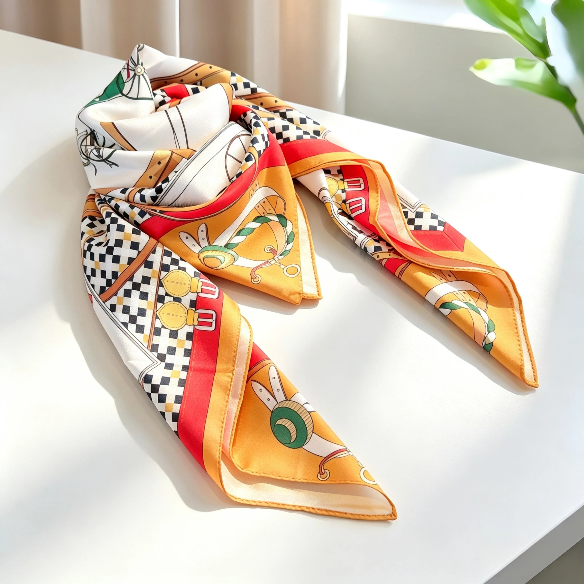 Popularne damskie jedwabne sza – Women Accessories Shop Design recenzja i cena