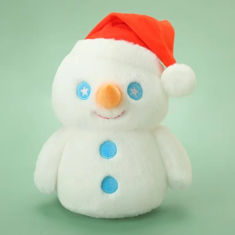 Latest Christmas Snowman Apple Doll Pendant Kawaii Stuffed Plush Toy Doll Cartoon Anime Cute Pillow Children's Birthday Gift