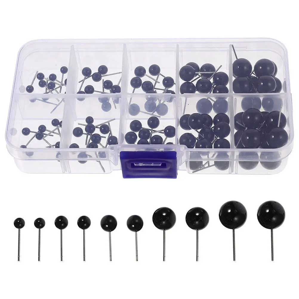 

100Pcs DIY Safety Eyes for Crochet Felt Animals Plastic Craft Accessories Realistic Fake Eyes for Stuffed Animal Making