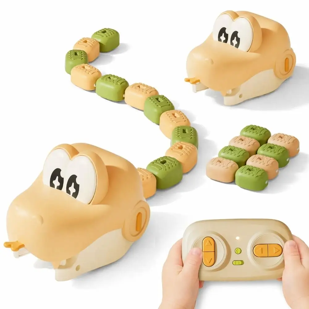 Sound and Light Magnetic Snake Game Toy Remote Control Magnetic Tail Extension Competitive Snake Game Sensing Interactive Toys