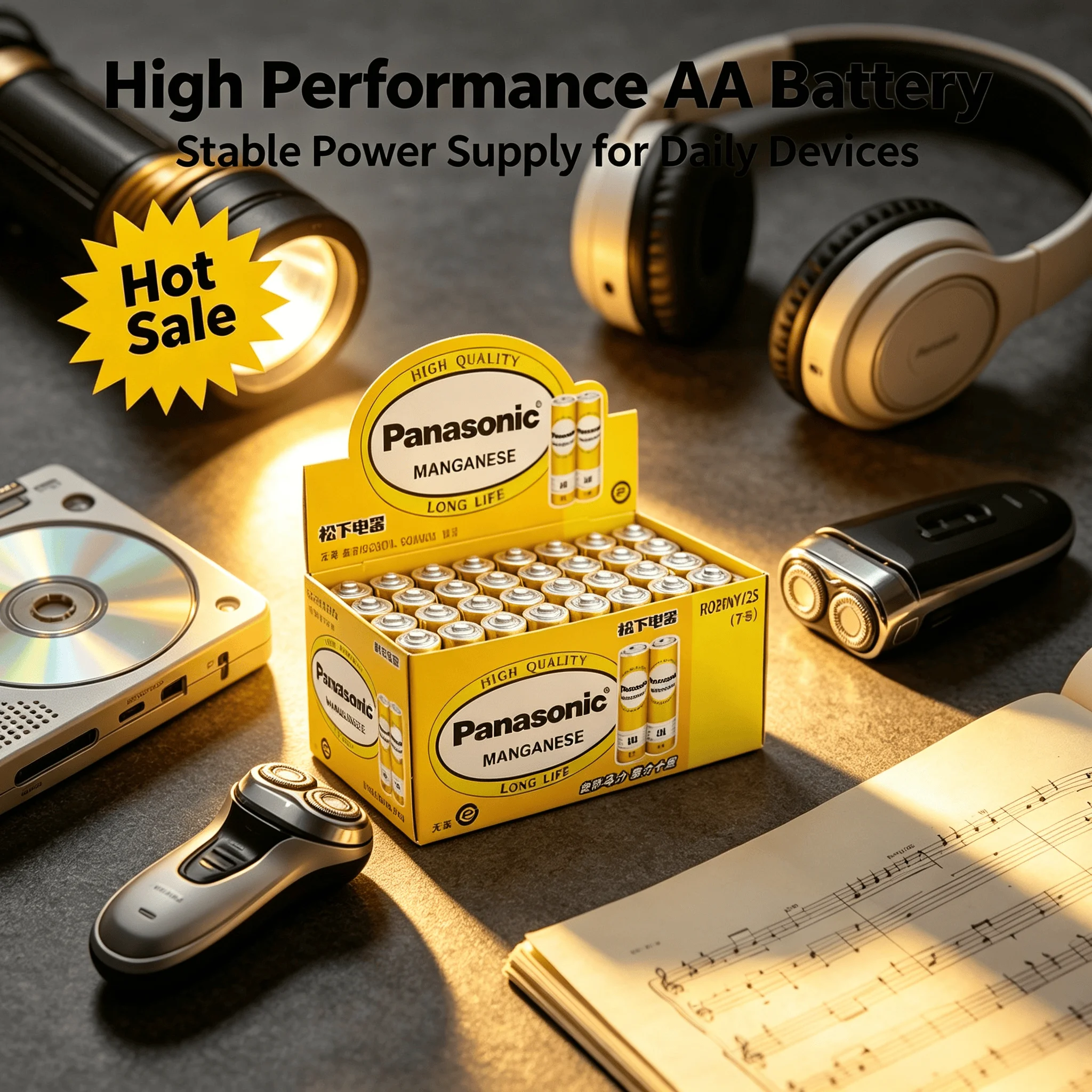 Panasonic AA 1.5V Carbon Zinc Dry Batteries Long-Lasting Disposable Cells For Toys Flashlights Cameras MP3 Players  CD Players