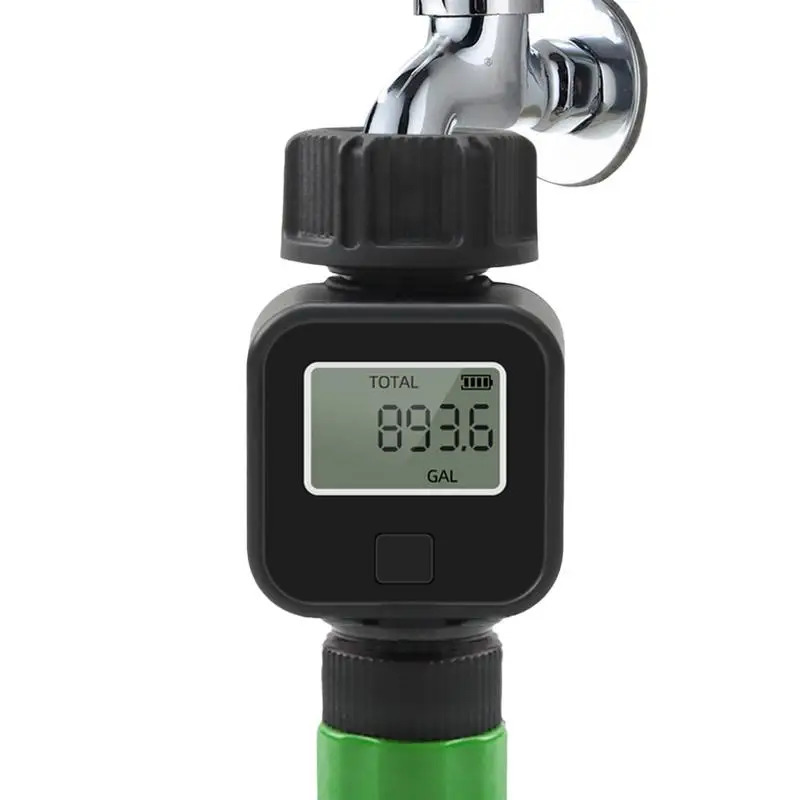 Water Hose Meter Water Flow Meter With Lcd Display Water Flow Meter Tracks Gallon/Liter Consumption & Flow Rate For Lawn