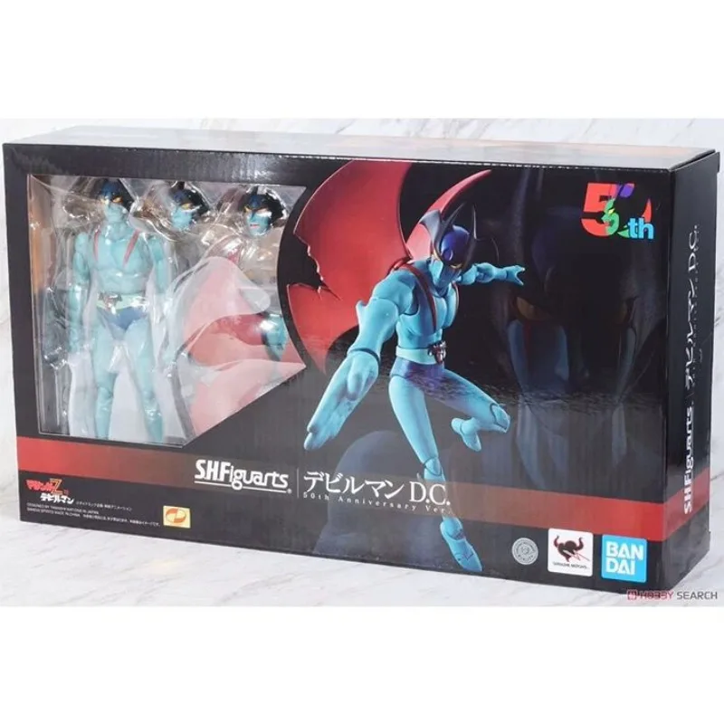 BANDAI SHF Devilman DC 50th Anniversary Ver. Action Figures Devilman Anime Plastic Model Toys Collection Toy for Boys Collection