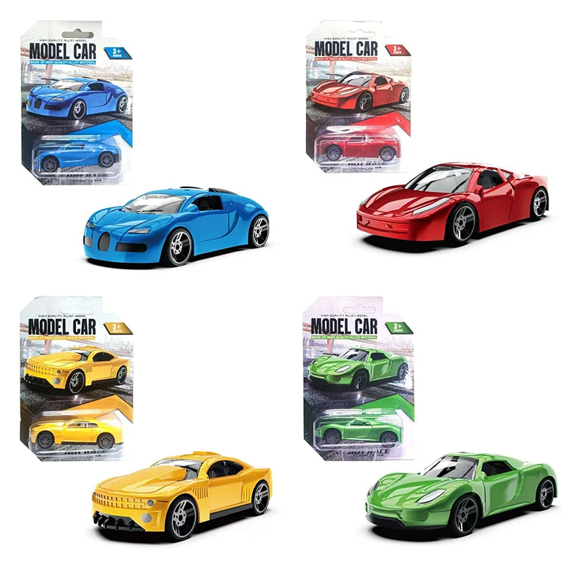 Simulated Supercar Children's Mini Alloy Car Sliding Pull Back Sports Car Racing Model Set Toy