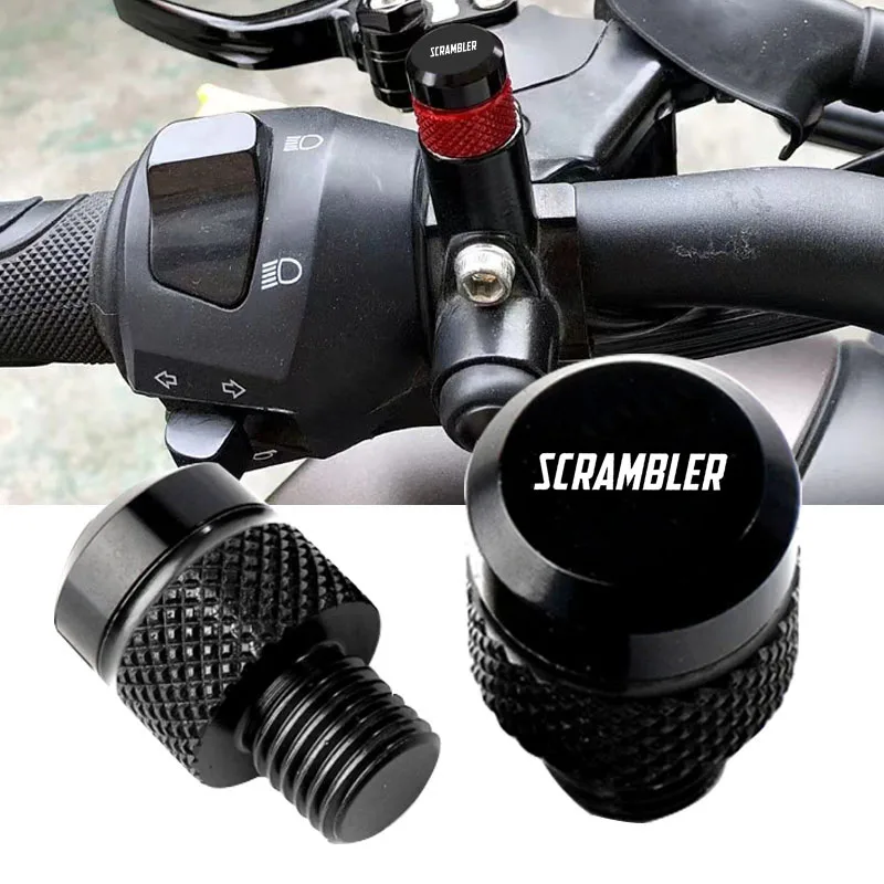 

For Ducati Scrambler 400 800 1100 Accessories Motorcycle M10*1.25 Aluminum Screws Bolts Mirror Hole Plugs Cap