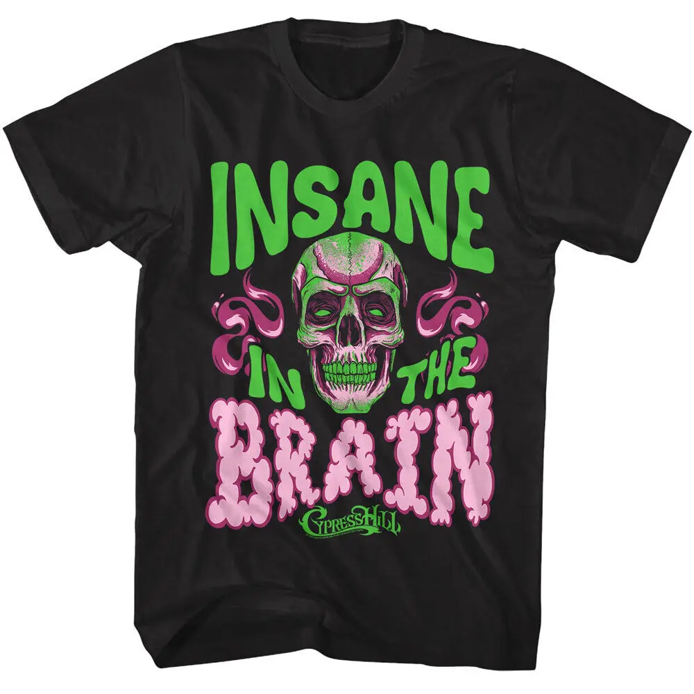 Cypress Hill Insane In The Brain Men'S T Shirt Skull Music Rap Hip Hop Group