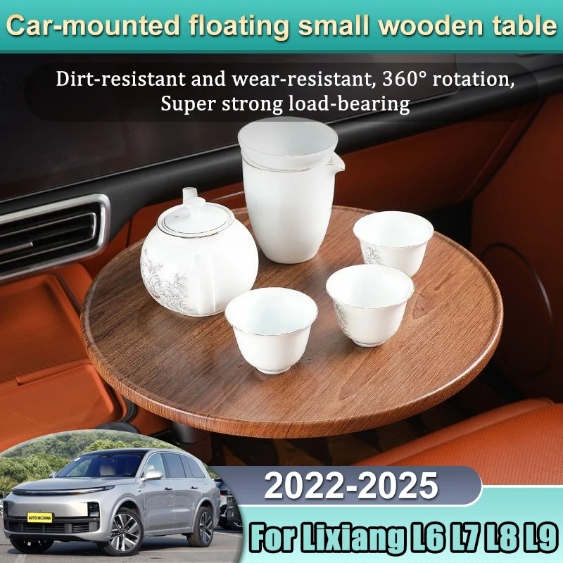 

For Li Lixiang L6 L7 L8 L9 2022~2024 2025 Car Floating Small Table Board Fit Computer Dining Table Tray Teacup Holder Supplies