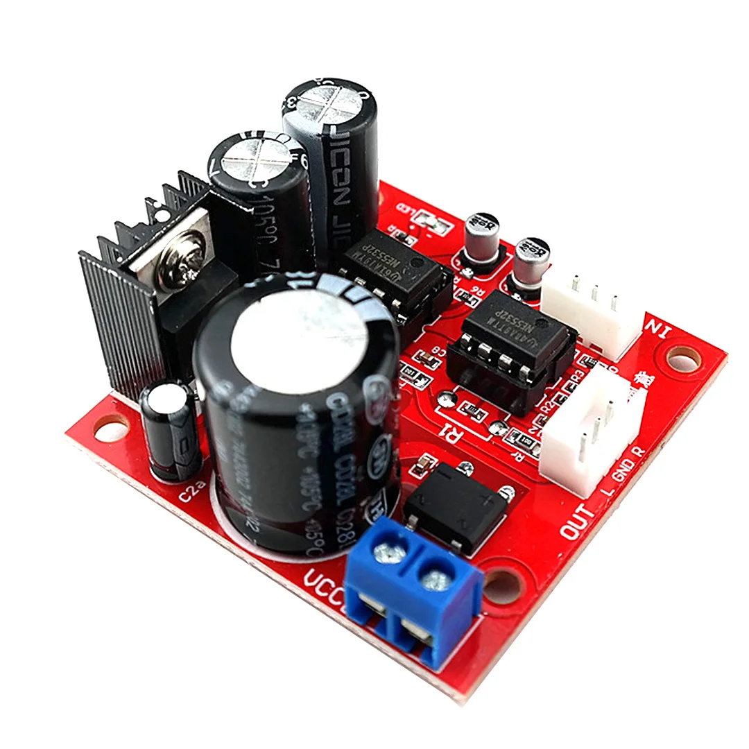 NE5532 Preamplifier Board Dual Power Supply Dual Op Amp Preamplifier Module Dual Power Amplifier Preamplifier