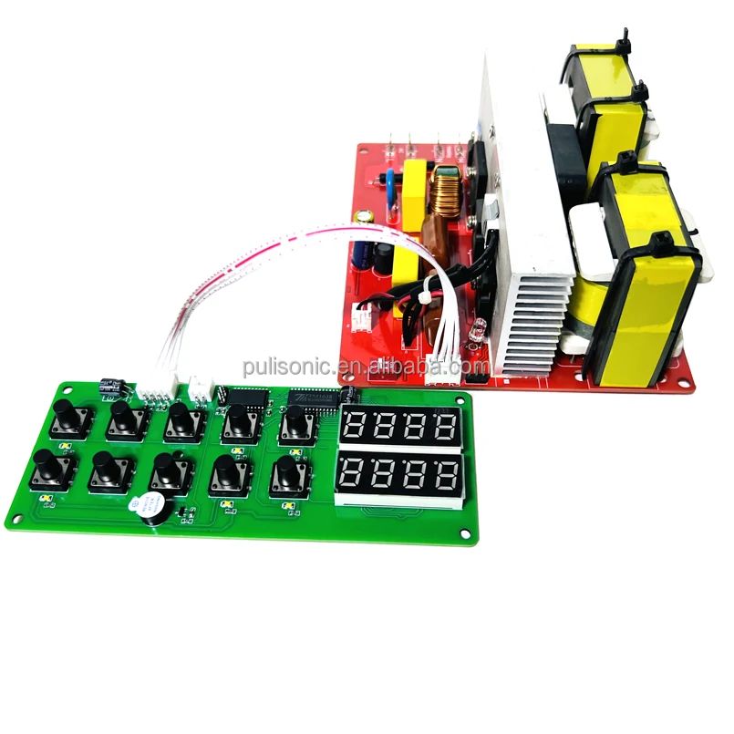 Degas Digital Ultrasonic Generator PCB Circuit Board+Display Board High Power Piezoelectric Ultrasonic Transducer Driver Circuit