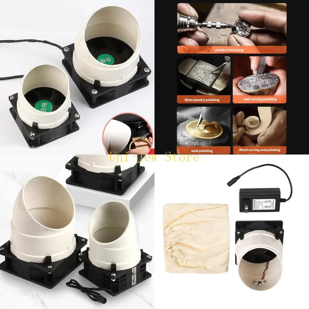 

40GB Compact Portable Dust Collector Machine For Gold Silver Carving Polishing High Efficiency Design