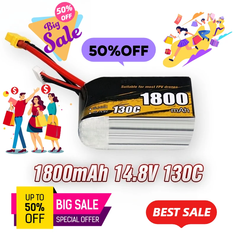 

1800mAh/4S/130C/ for FPV Shadow Series Drone Battery