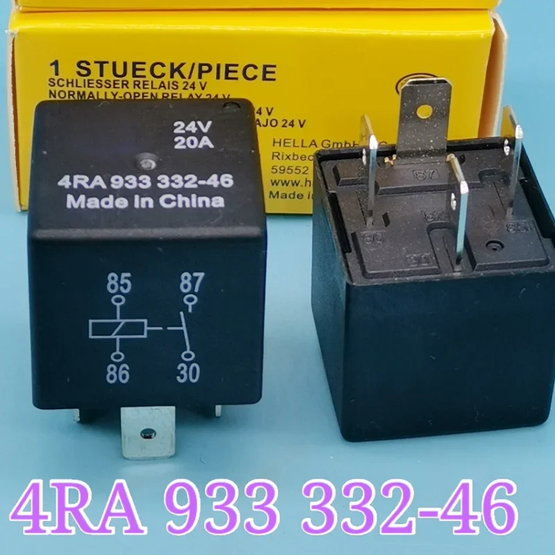 

（Brand New Original）1pcs/lot 100% original genuine relay:4RA 933 332-46 24VDC 20A 4pins Automotive relay