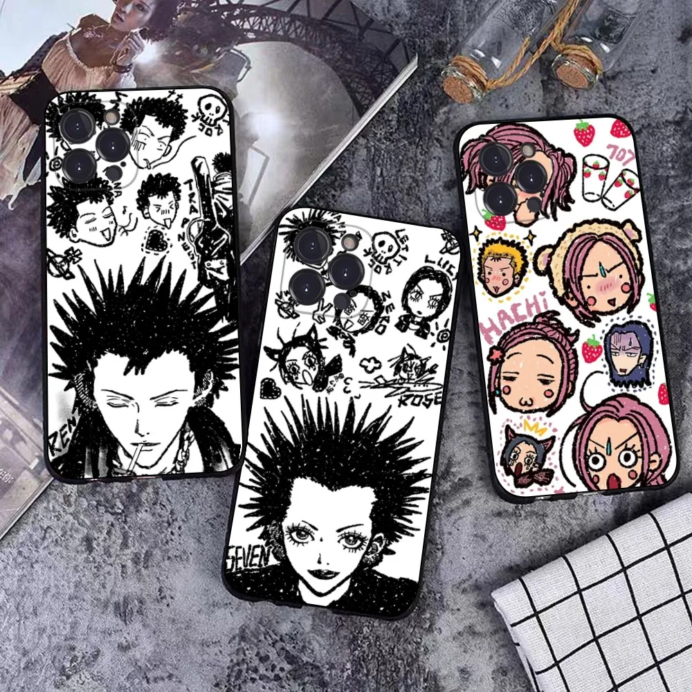 Nana Osaki Anime Phone Case For iPhone 15 14 11 12 13 Mini Pro XS Max Cover 6 7 8 Plus X XR SE 2020 Funda Shell