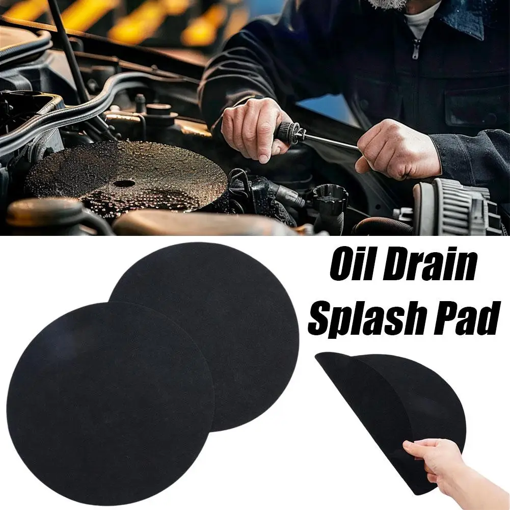 Oil Drain Splash Pad Oil Change Pan No Splatter Pad For Car Changing Oil Transmission Drain Pan Car Accessories 2pcs