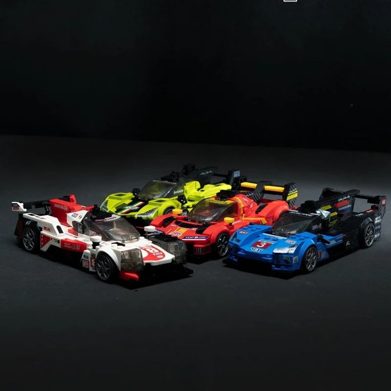 Acht Grid Auto Le Mans Sport Auto Serie Bausteine Technische Geschwindigkeit Racing Lamm Supercar Modell Ziegel Spielzeug Kinder Erwachsene Geschenke