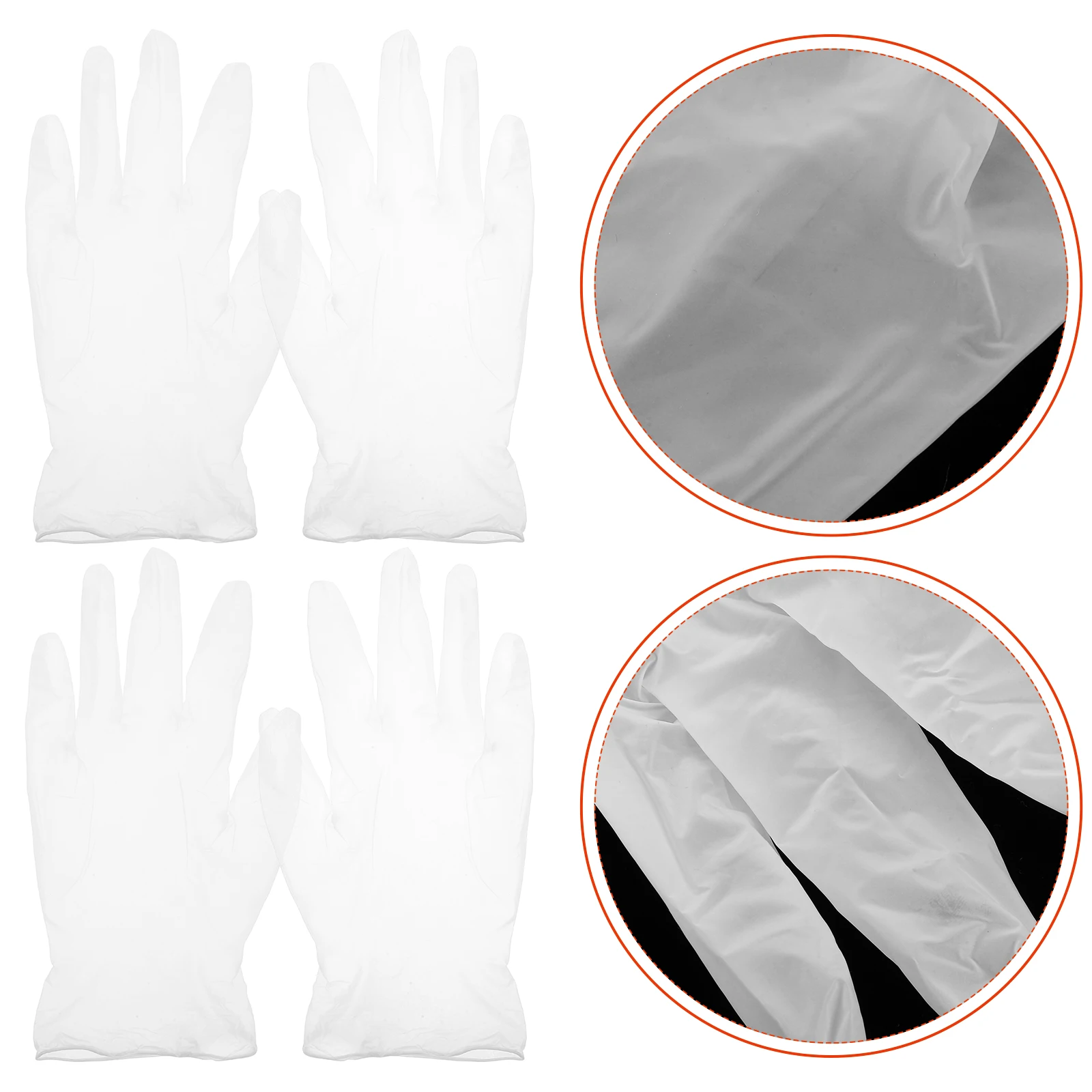 

100pcs PVC Protective Disposable Lightweight Transparent Food Safe BBQ Grilling Outdoor Camping Multipurpose Housework