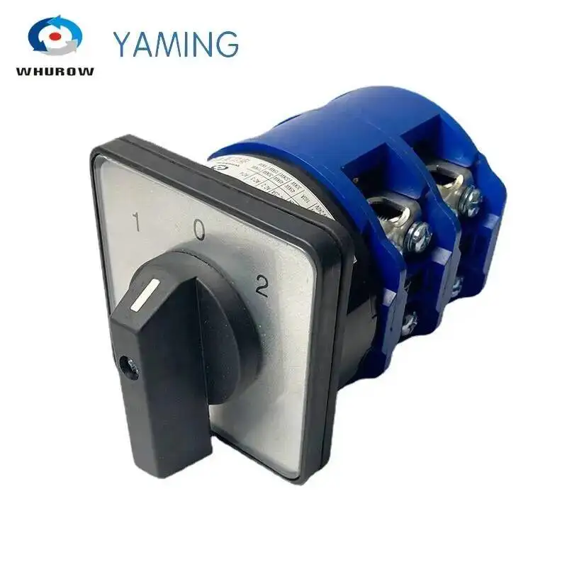 LW26-160A Rotary Cam Switch Two Poles 8 Terminals Dual Power Control Multi Position 160A 690V Silver Contact YMW26-160/2