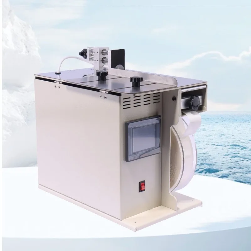 Semi-automatic square box right angle sealing machine self-adhesive transparent round label color box sealing anti-sealing