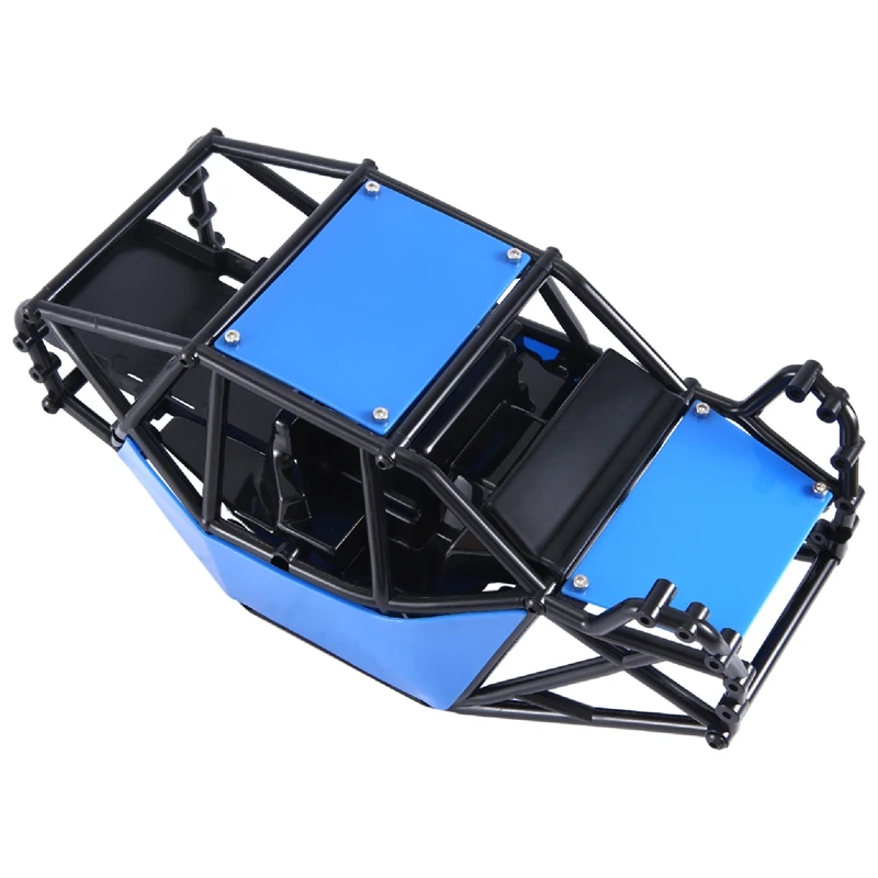 

Rock Buggy Body Shell Chassis Kit for 1/10 RC Crawler Car Axial SCX10 II 90046 UTB10 Capra,Blue