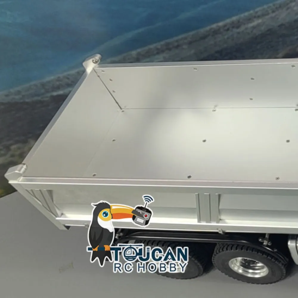 

6x6 1/14 Hydraulic RC Metal Dump Truck Radio Control Tipper Dumper Car 2-speed Gearbox Light Sound Systems Toys Vehicle TH23356