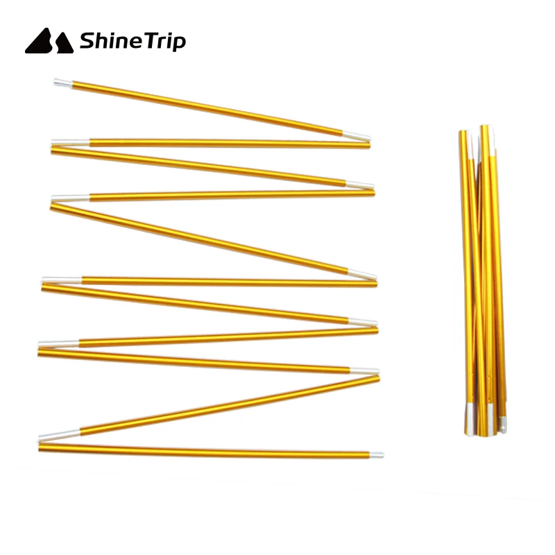 2Pc Outdoor Camping Equipment 8.5mm 3.6m 4.05m 4.42m High-Strength Aluminum Tent Pole Alloy Tent Rod 5-8 Person Tent Accessories