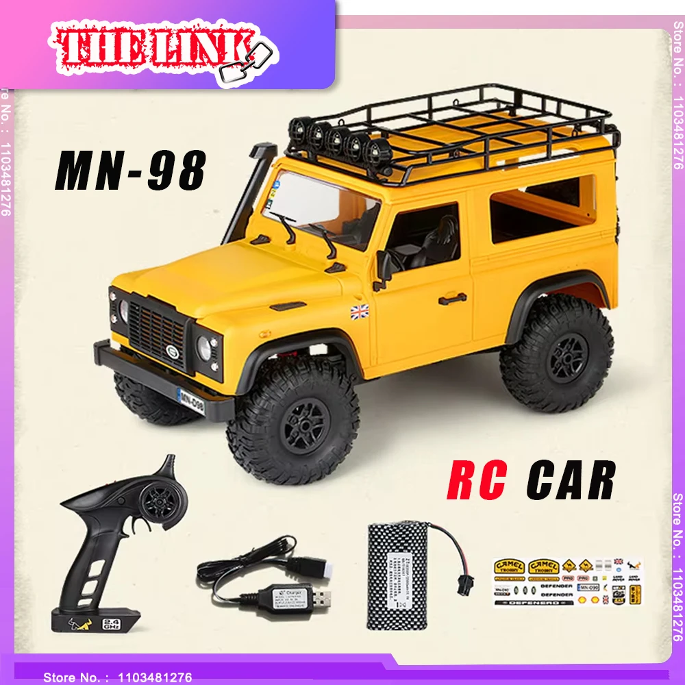 

RC Car MN98 1/12 Defender110 Camel Cup Souvenir Edition Model 2.4Ghz 4WD Off-road Vehicle Remote Control Toys Kids Gifts THELINK