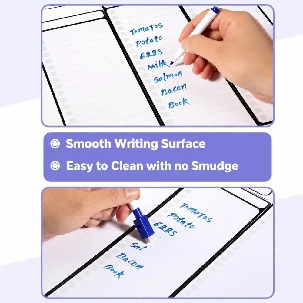 Multifunctional Magnetic Checklist Board Dry Erase Erasable Fridge Whiteboard Planner To Do List Memo Board Study Schedule