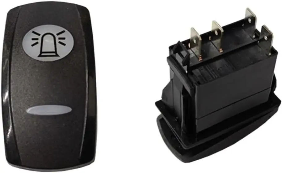 Msparts 214-4693 Rocker Switch Rotating Light Warning Beacon Fit For CAT 320D 336D Excavator Loader Skid Steer Dozer